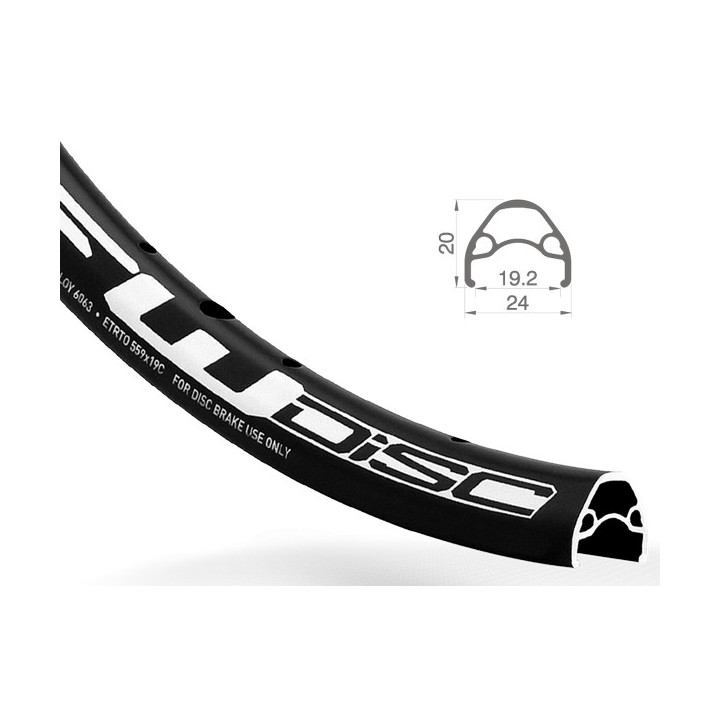 Obręcz Rodi FW DISC 564x19 (27,5"-650B) czarna 36