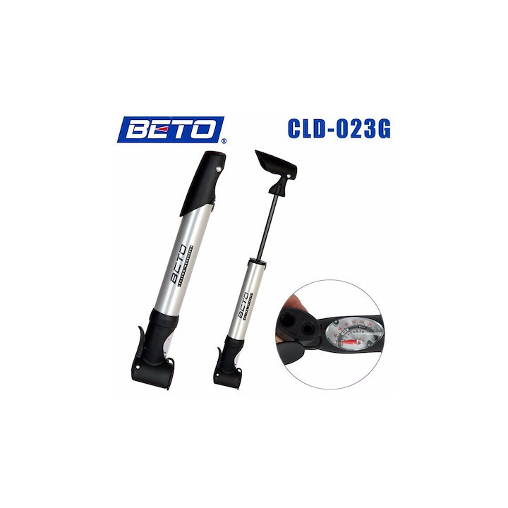 Pompka Beto CLD-023G aluminiowa 1-Way 80 PSI z manometrem