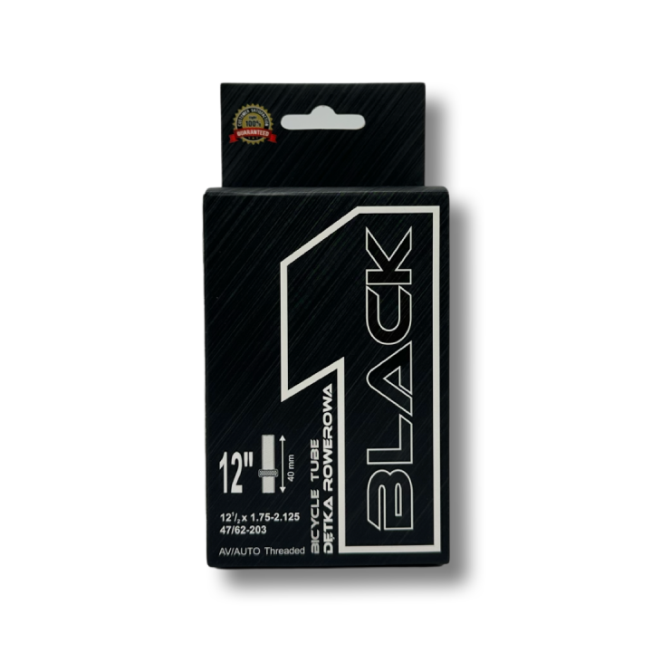 Dętka Black1 12 1/2x1.75-2.125 AV 40mm gwintowany 47/62-203