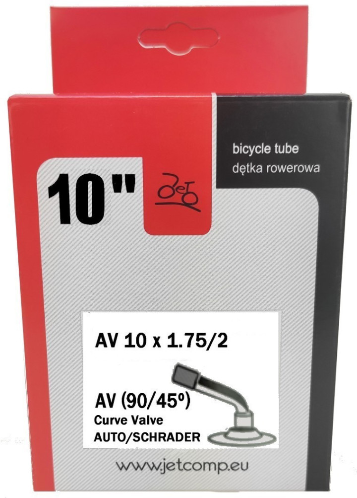 Dętka JET 10x 1.75 x 2 AV40mm 90/45°