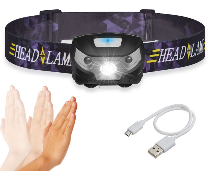 Lampa czołowa 1200 LUM na USB