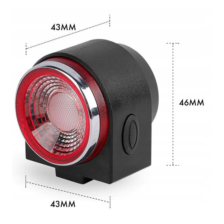 Lampa tył A8pro z ALARMEM i funkcją STOP