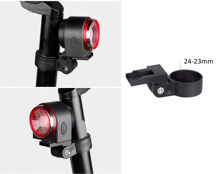 Lampa tył A8pro z ALARMEM i funkcją STOP