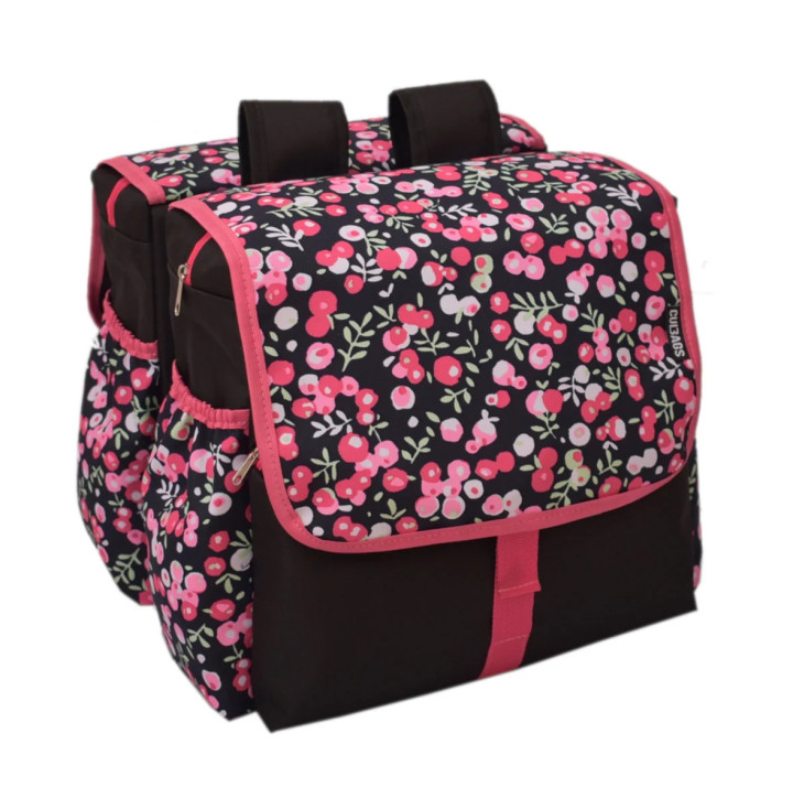 Sakwa torba rowerowa Betsie Double Berries róż 120.002