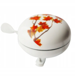 Dzwonek JET 80mm metalowy retro-jesienne liscie