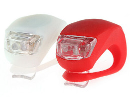 Komplet lamp FT-206D biało/czerwone silikonowe