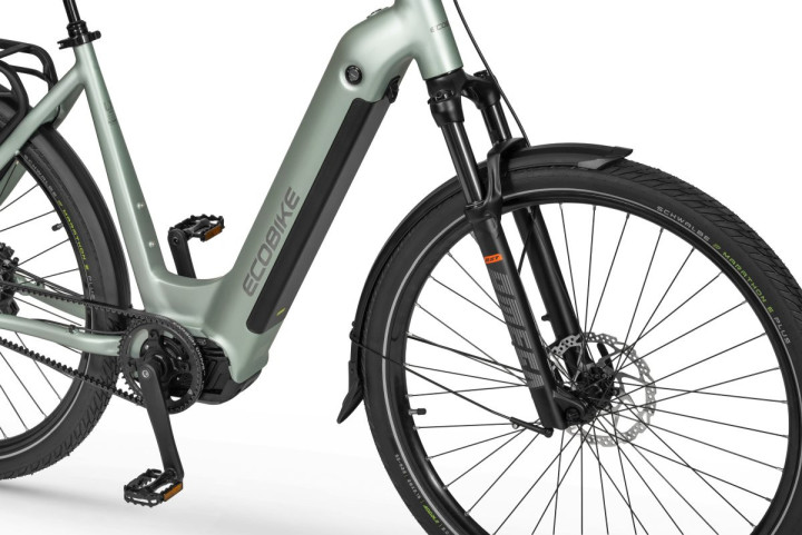 Rower elektryczny EcoBike LX 400 Arctic Silver | MaxolaBikes