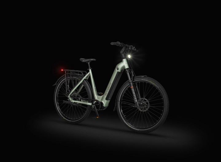 Rower elektryczny EcoBike LX 400 Arctic Silver | MaxolaBikes