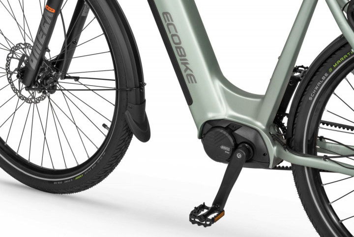 Rower elektryczny EcoBike LX 400 Arctic Silver | MaxolaBikes