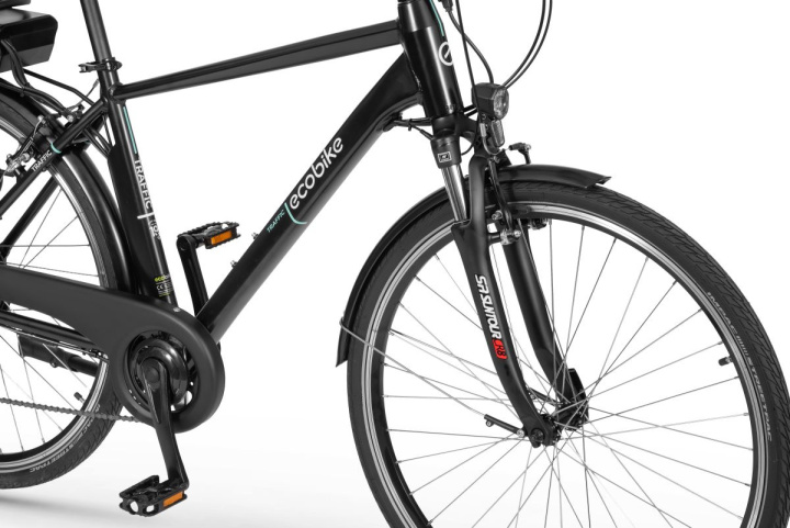 Rower elektryczny EcoBike Traffic M Black| MaxolaBikes