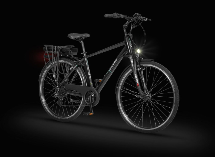 Rower elektryczny EcoBike Traffic M Black| MaxolaBikes