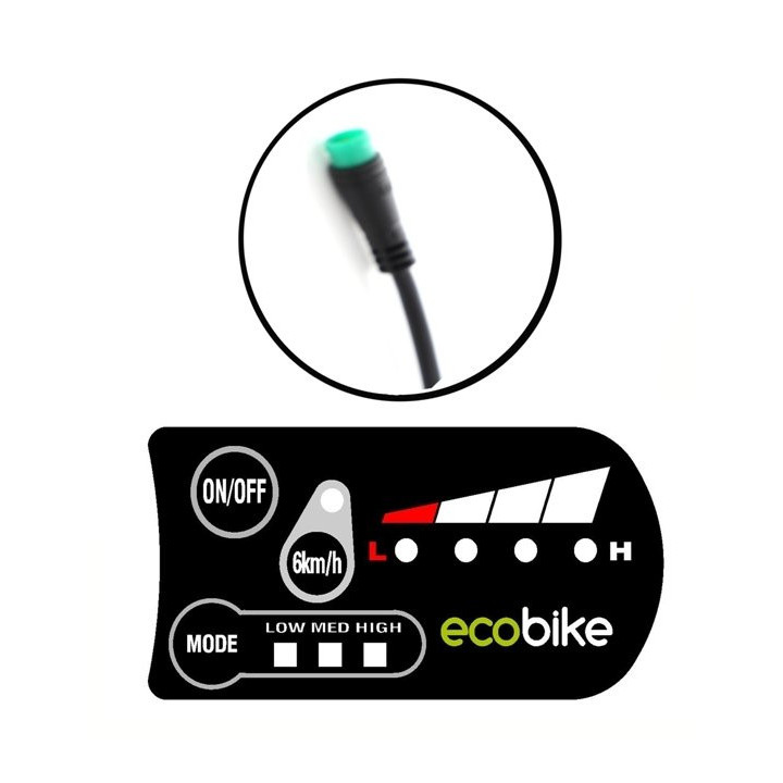 Wyświetlacz Ecobike LED (Basic, Basic Nexus) 6kn/h